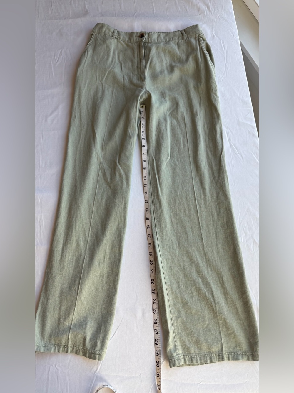 H&M Sage Green Wide-Leg Pants